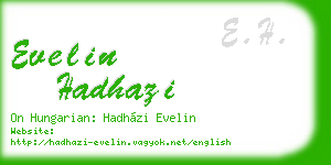 evelin hadhazi business card