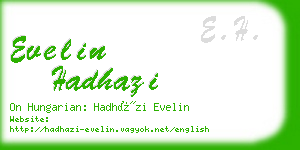 evelin hadhazi business card